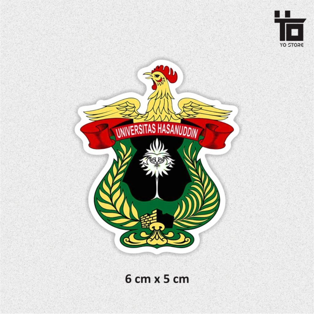 STICKER LOGO KAMPUS UNHAS/UNHAS/UNIVERSITAS HASANUDDIN