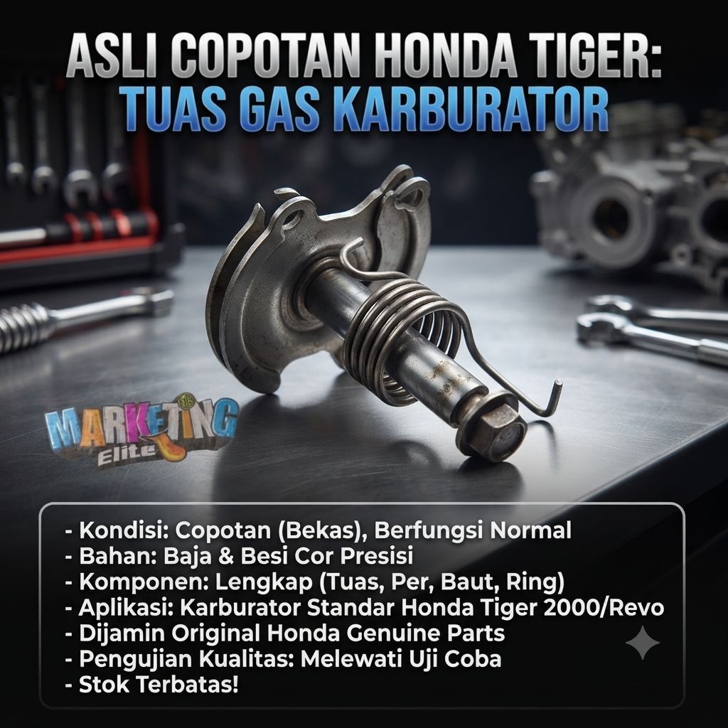 Perlengkapan karbu Tiger lama Tiger Revo ORI copotan tuas pngait kabel gas Tiger ORI copotan
