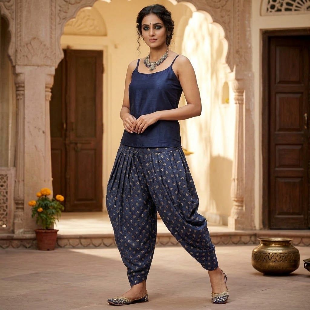 celana doti motif india