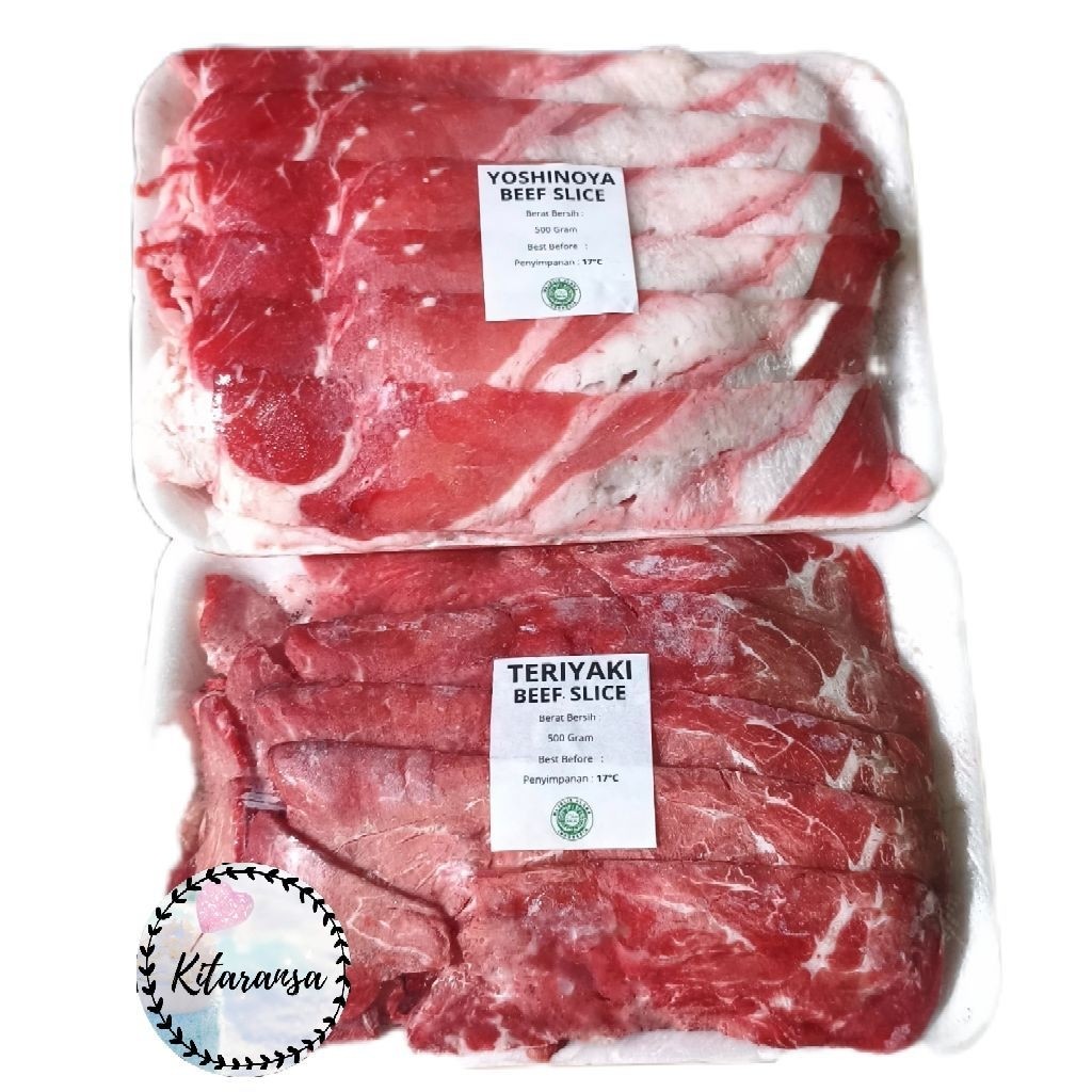 BEEF SLICE 500gr/Daging Sapi Lapis 500gr/ 500gr/Beef Slice/Beef Slice/Beef Suki/Beef Slice Teriyaki