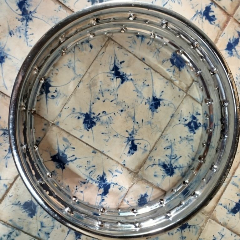 Pelek Peleg Velg DID besi Chrome ring 14 Sepasang 1 Paket Depan Belakang ukuran 140 160 Original Sta