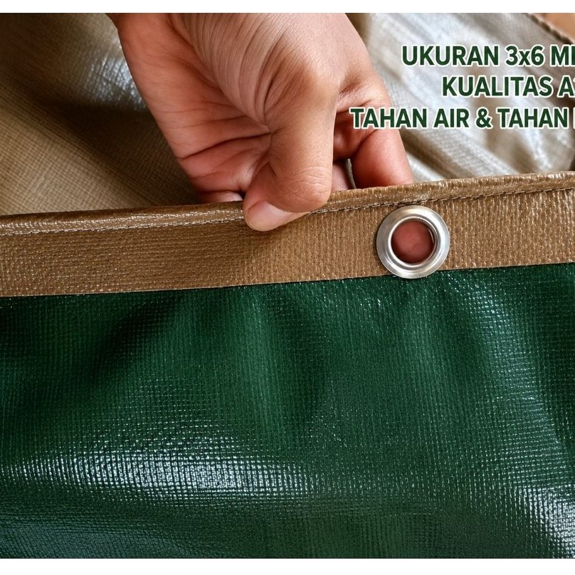 Terpal Tebal A20UV greenxgold