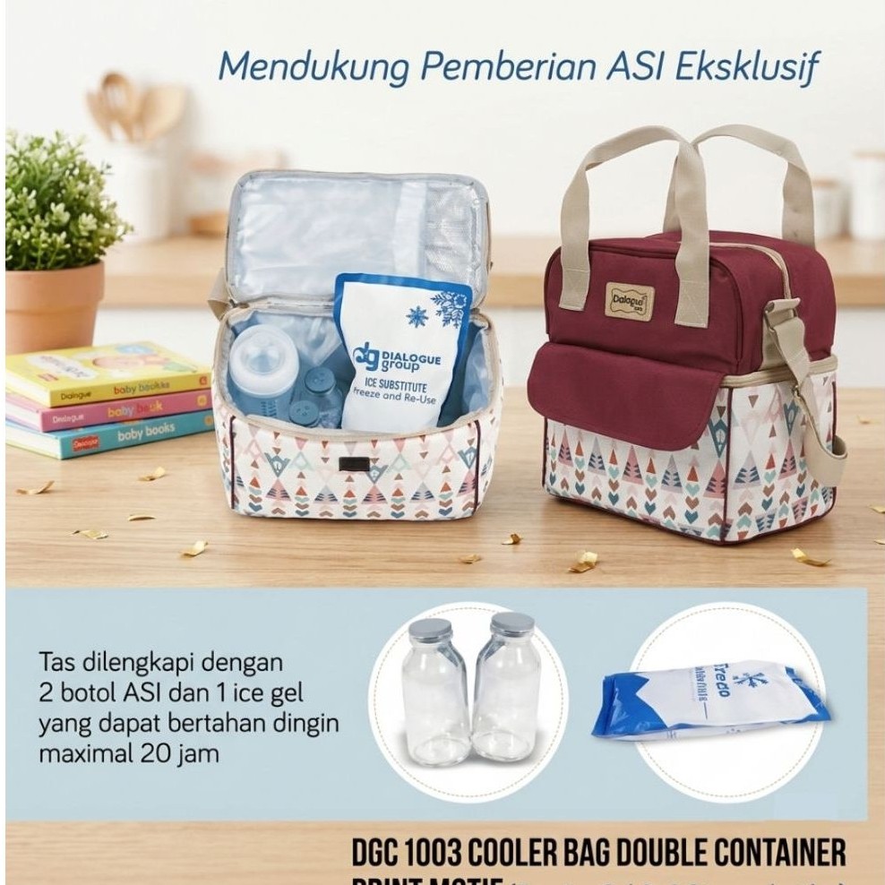 Dialogue Cooler Bag ASI DGC 1003 - Tas Penyimpan ASI Ukuran Sedang