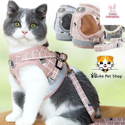 Tali kucing harness anjing kucing tali tuntun kucing tali kucing harness kucing rompi baju kucing