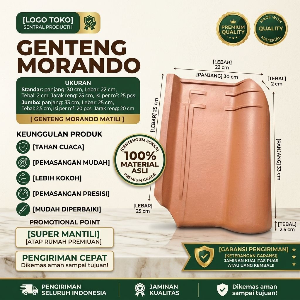 Genteng Morando/Genteng Super Mantili/
