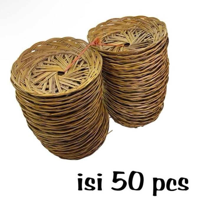 #####] Ingke Bali 20 cm isi 50 pcs Harga Grosirr termurahh - Piring Lidi - Tempat makan bali - wadah