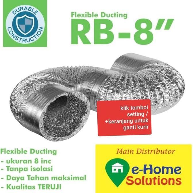 paket flexible ducting 8 inch