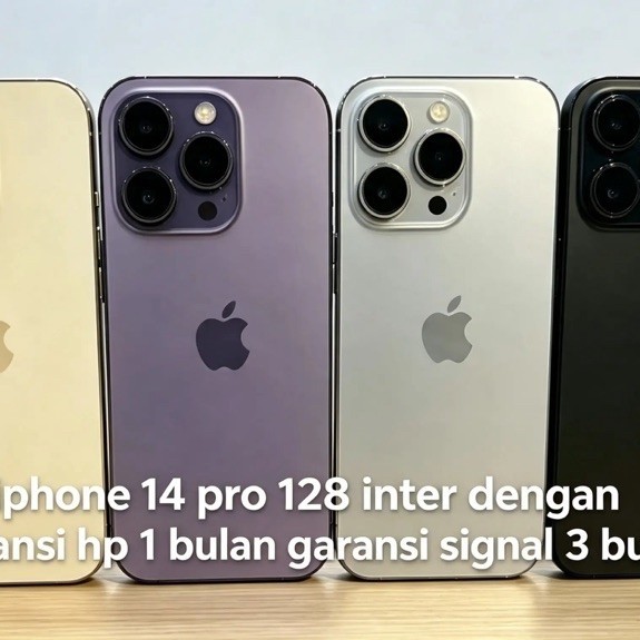 iPhone 14 Pro 128GB Ex Inter Murah Original Siap Pakai Sudah Ada Signal