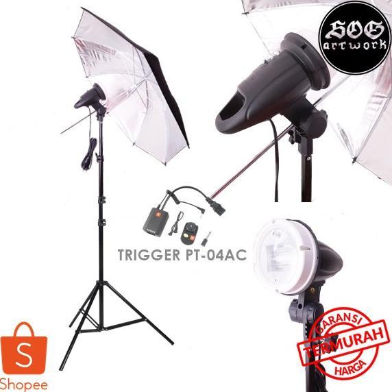 Paket Lighting Lampu Studio ML-90 Lightstand Trigger Payung Umbrella