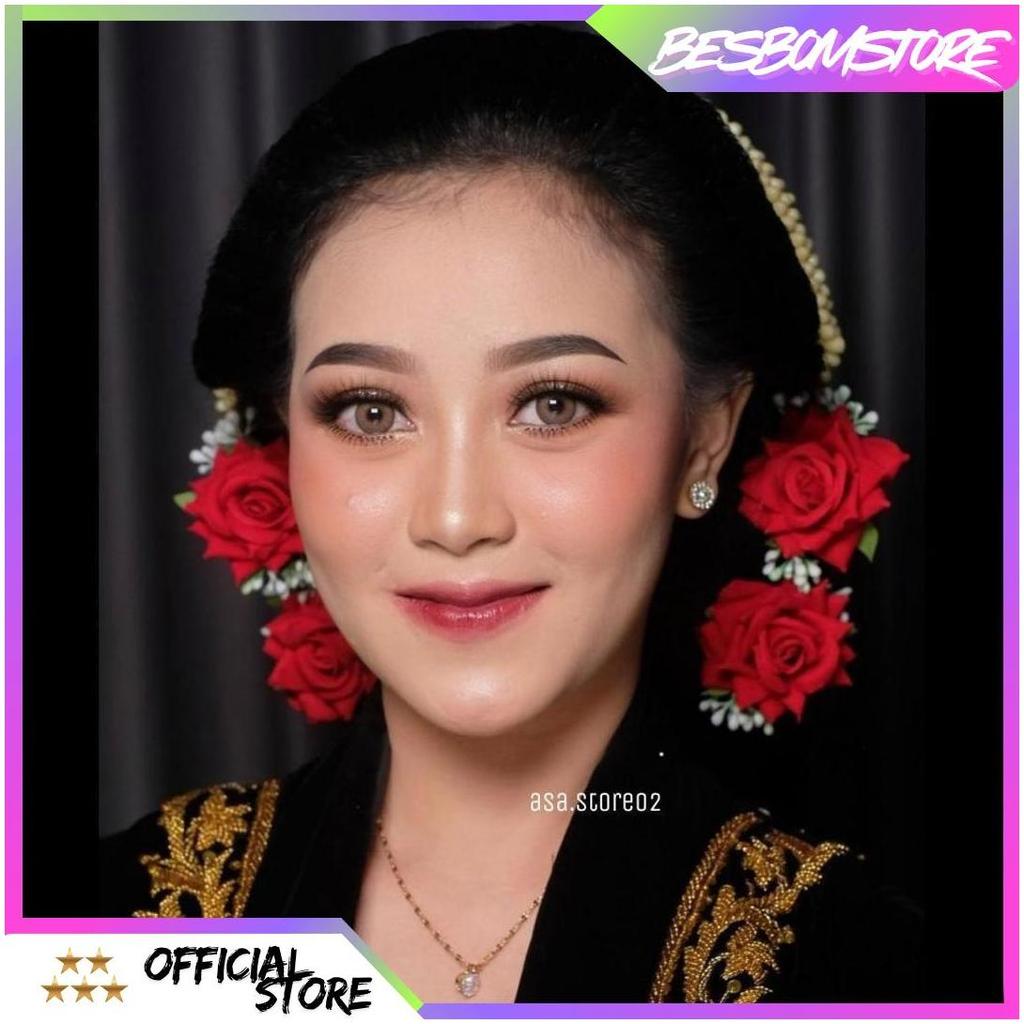 Tusuk Konde Bunga Mawar/Tusuk Konde Rambut Sanggul ASA Ori