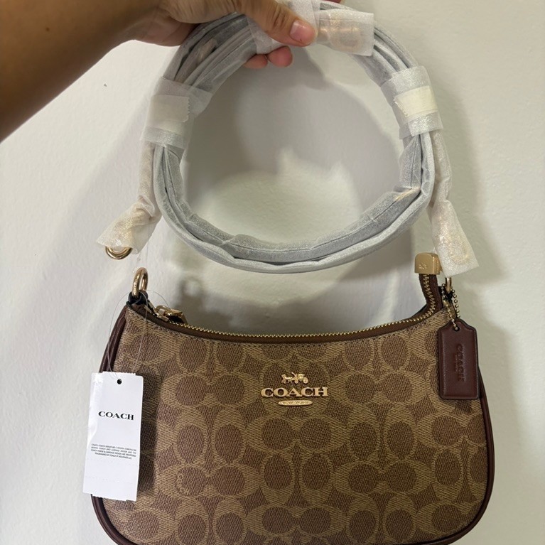 coach teri bag tan brown