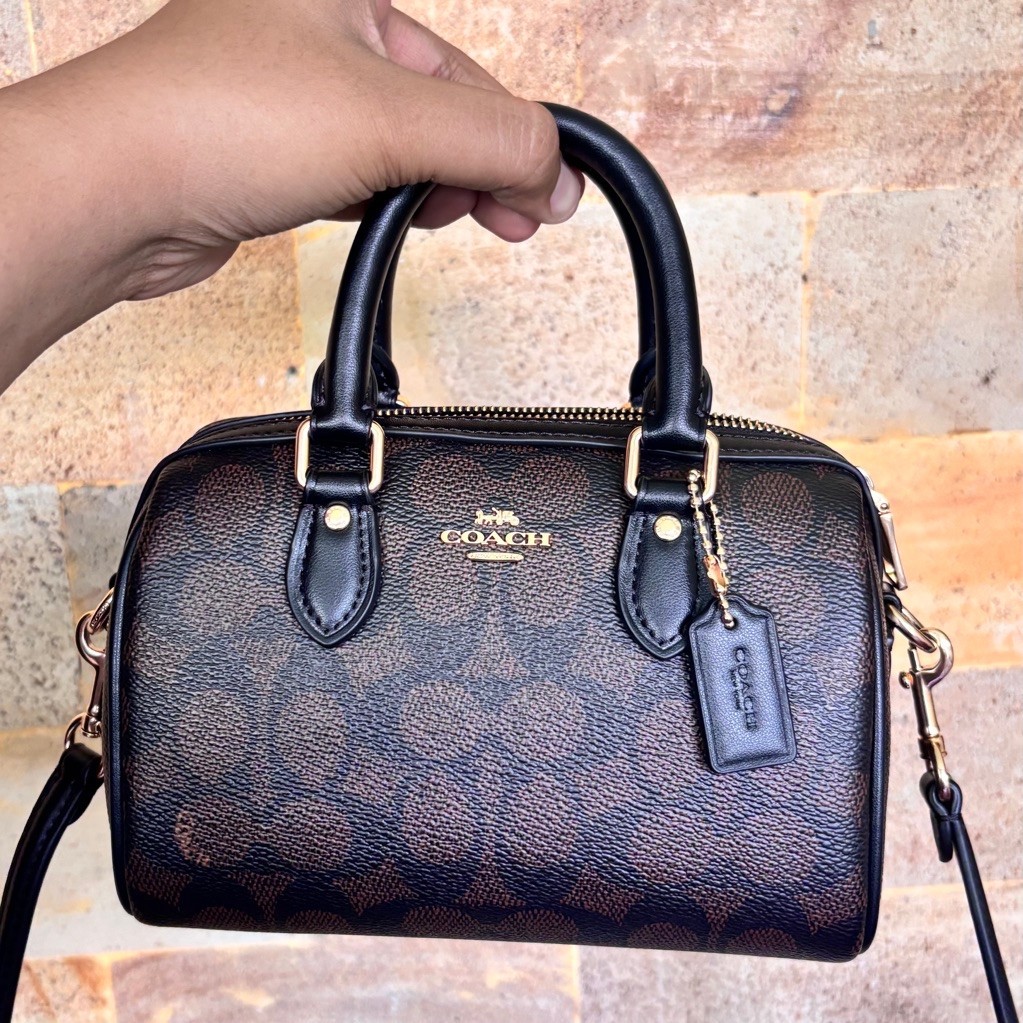[PRELOVED] COACH MINI ROWAN WALNUT