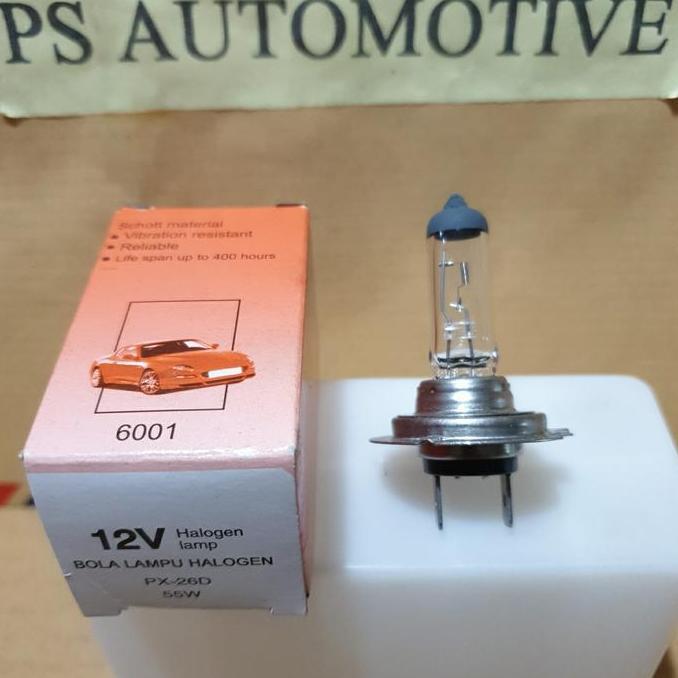 Bohlam H7 12V 55W Halogen Stanleestar 6001 Per 1 Buah