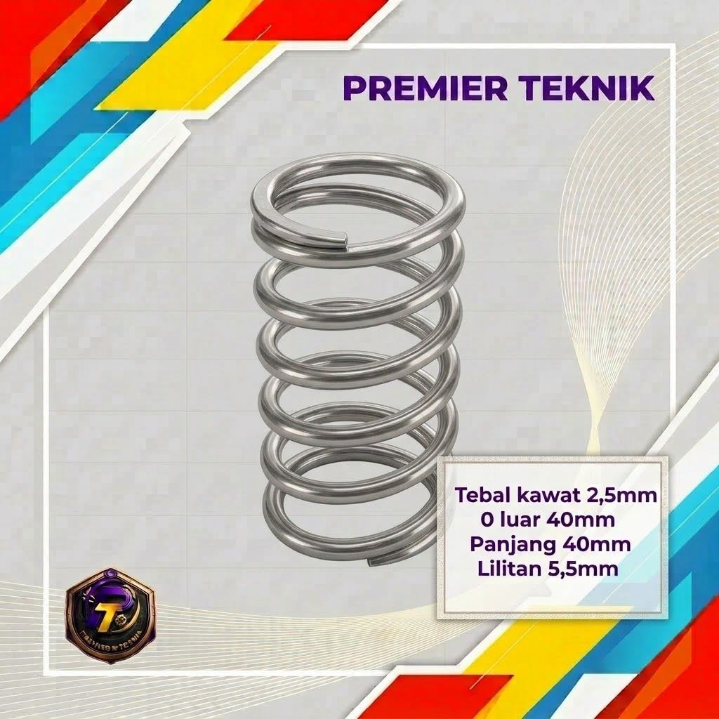 pir tekan / spring tekan / peer tekan, spring costom, per pompa air, spring pompa air, stanlise