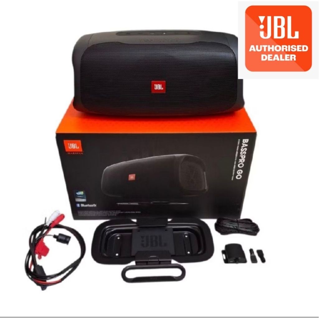 Jbl basspro go portable active subwoofer and bluetooth speaker mobil 6 inch ( bagasi )