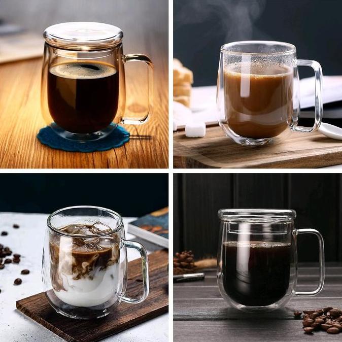 Save- Double Ll Coffee Glass/Gelas Mug Kopi Double Ll S2