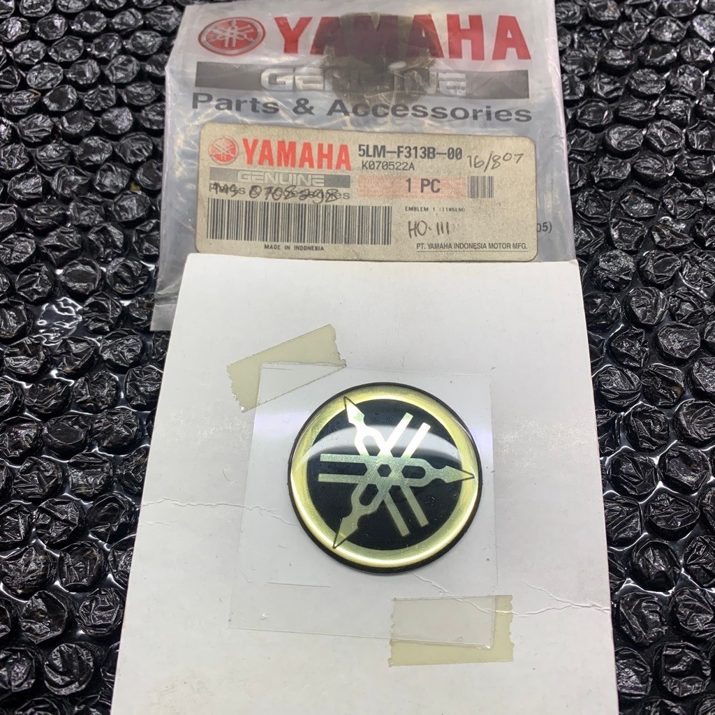 Emblem Logo Panel Dasi Dada Depan Yamaha Jupiter Lama Z Asli Ori NOS YAMAHA GENUINE PARTS / YGP 5LM 