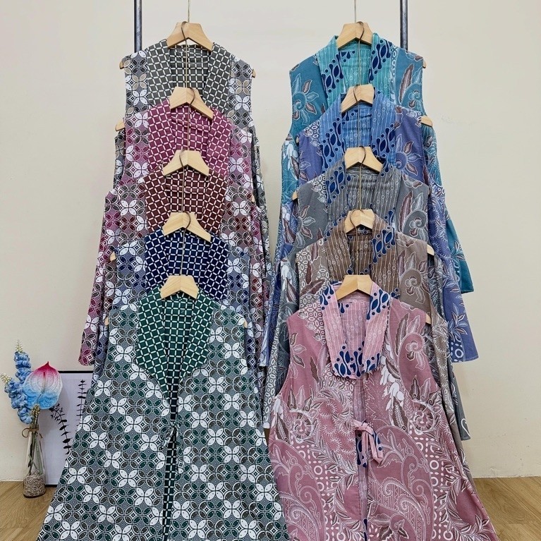 LONG VEST BATIK BOLERO TALI  Kode : 10063563