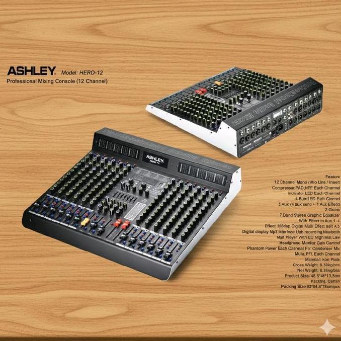 Nada- Mixer Audio Ashley 12 Channel Ashley Hero 12 Hero12