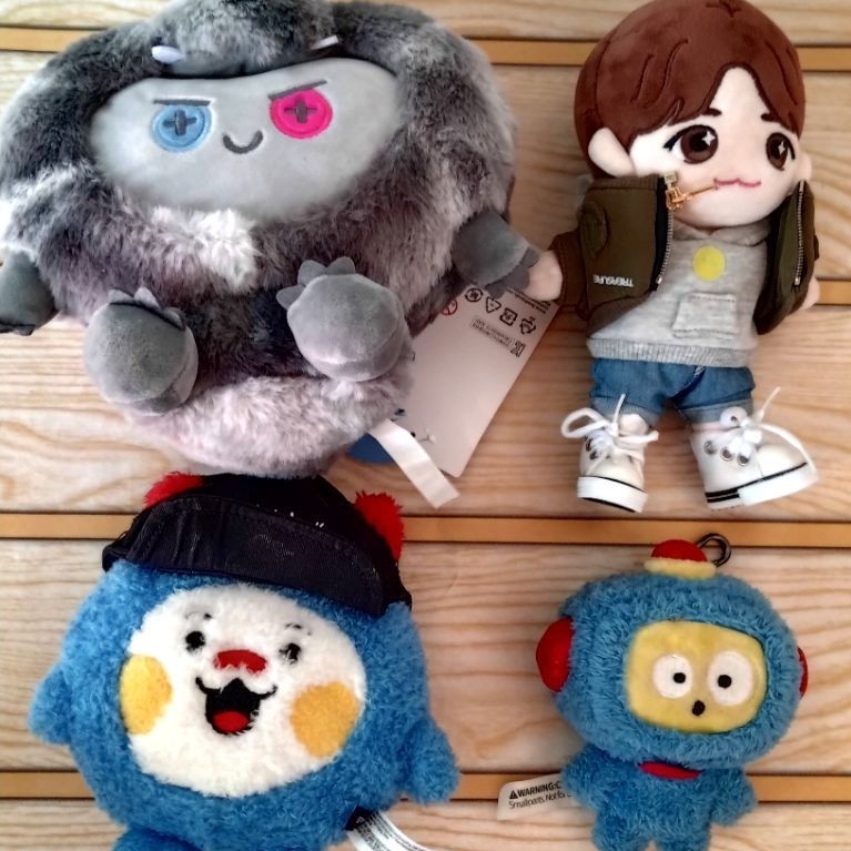 TRUZ DRAGON BONBON, TRUZ CUSTOM DOLL WOOPY, TRUZ BC KR HIKUN, PLUSH DOLL KIM JUNKYU
