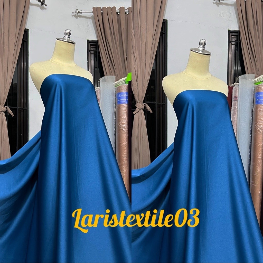 KAIN SATIN ROBERTO CAVALI ORI PREMIUM / SATIN ROBERTO CAVALI / BAHAN KEBAYA HARGA PERSETENGAH METER