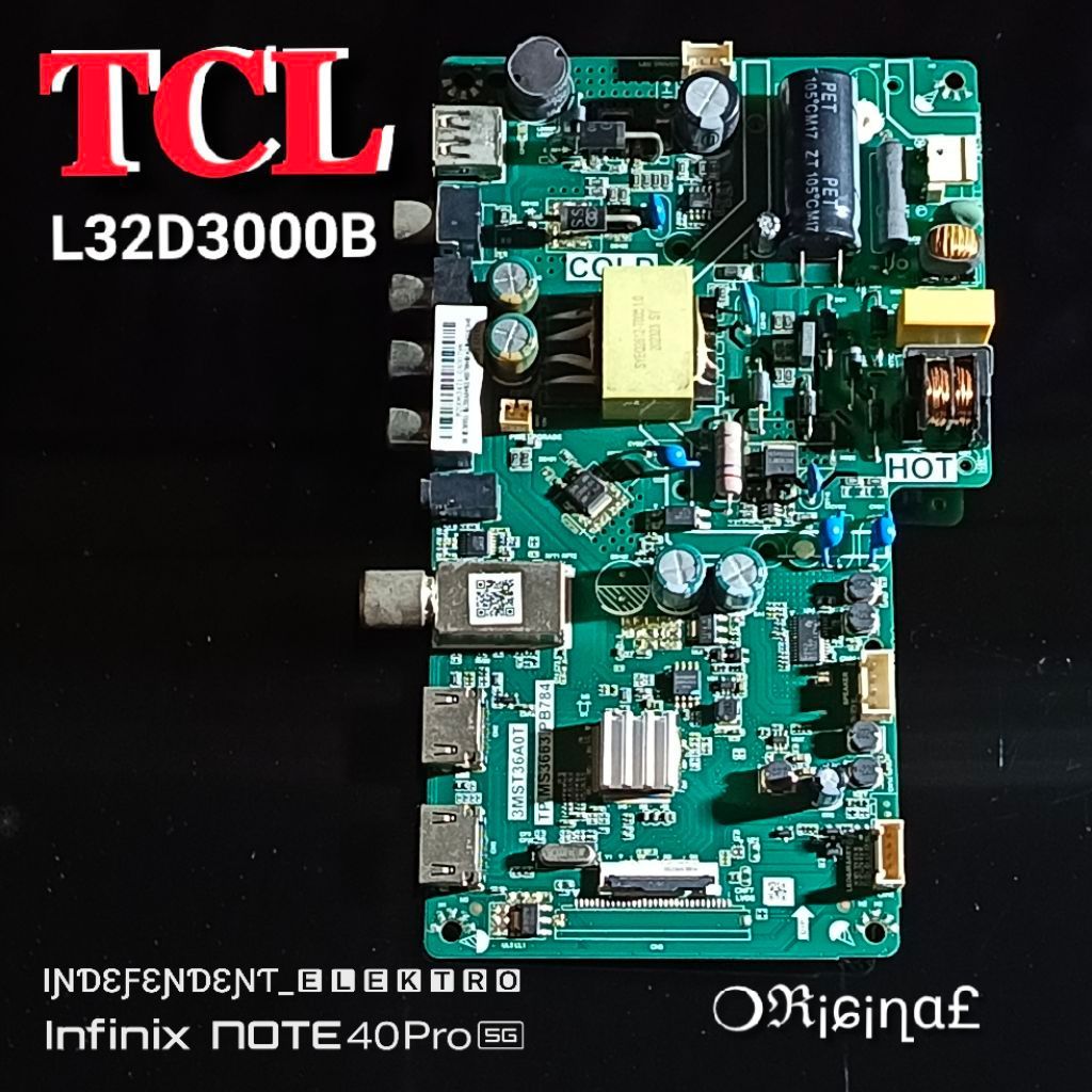 Mainboard TCL L32D3000B L 32D3000   mainboard Tv tcl L32D3000B   Mesin Tv tcl L32D3000B   Mb tv tcl 