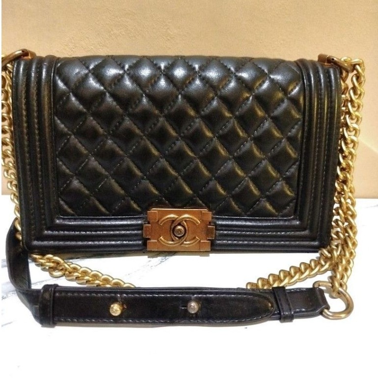 cnl boy cc boy lamb skin pl bag