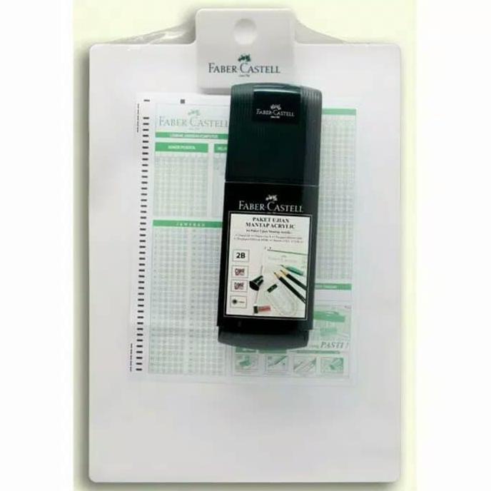 Paket ujian/Papan ujian acrylic/akrilik Faber castell HCS