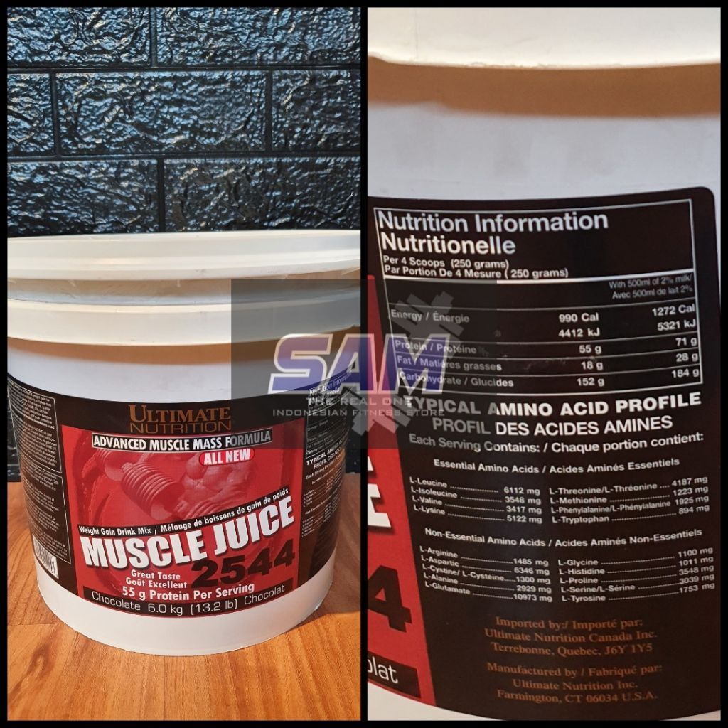 Suplemen Fitness ULTIMATE UN Muscle Juice 13 lb Mass Gainer Malang 2544
