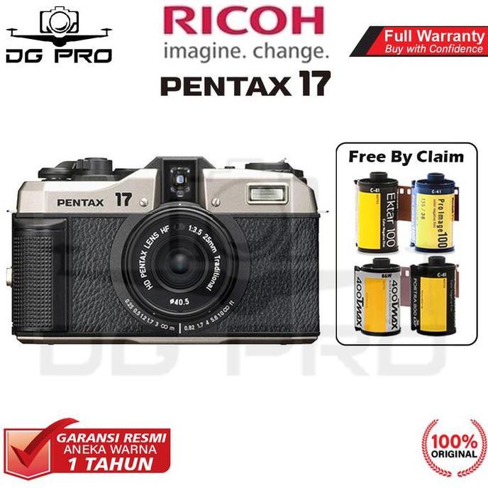 Ricoh PENTAX 17 Compact Film Camera 35mm Half Frame Kamera Film Garansi Resmi