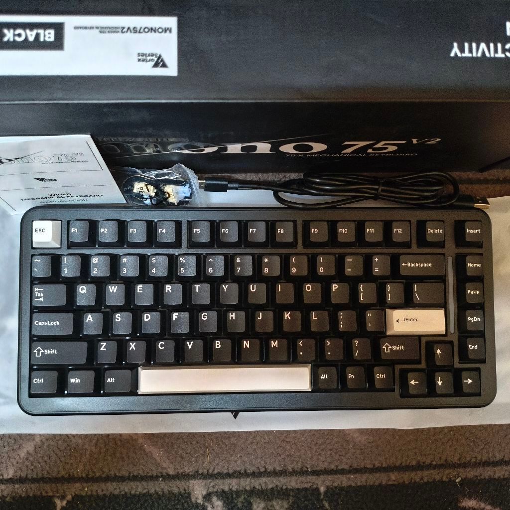 Vortexseries Mono75 V2 Mechanical Keyboard Hotswappable South Facing