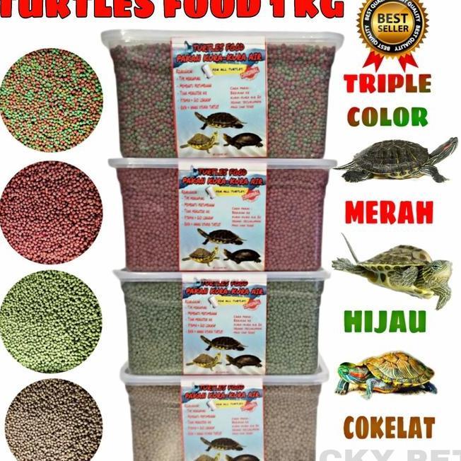 1Kg Makanan Pakan Pelet Kurakura Air Brazil Res Reptile Turtles Food