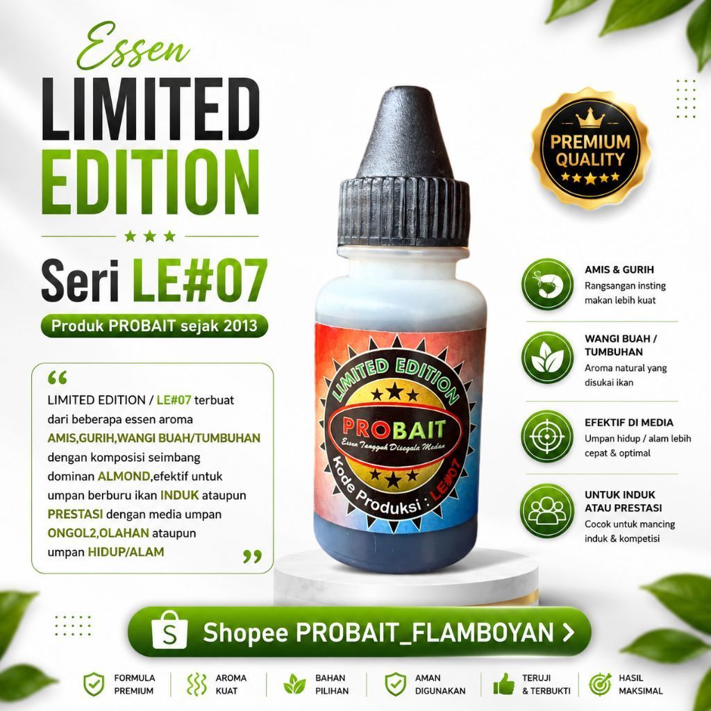 ESSEN PROBAIT SERI LE#07 LELE,MAS & BAWAL 30 ml