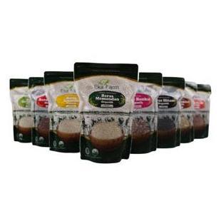 Icik- Eka Farm Beras Benku 1Kg - Beras Organik - Beras Merah Mix