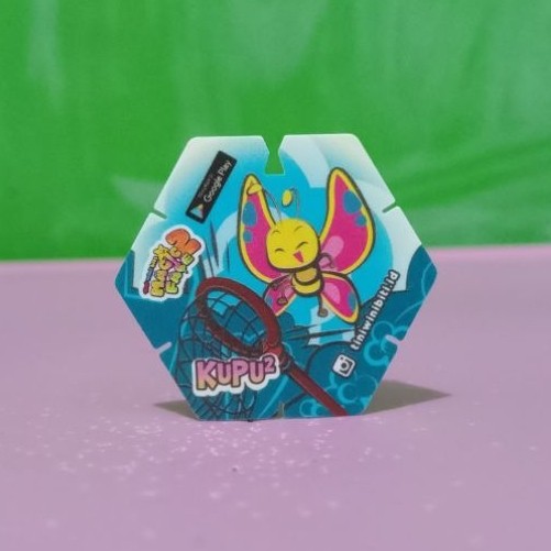 Tazos / Tajos TINI WINI BITI MAGIC FACE DUO - KUPU-KUPU - v.2 Murah Retro Vintage Rare Koleksi Maina