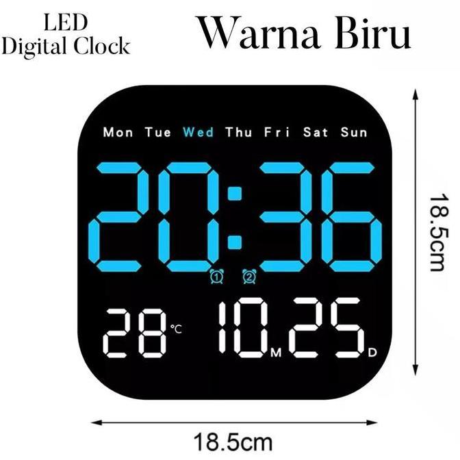 TERBARU - Jam Meja Dinding Digital Stop Watch Countdown Countup Led Weker / Digital Alarm Clock Suhu
