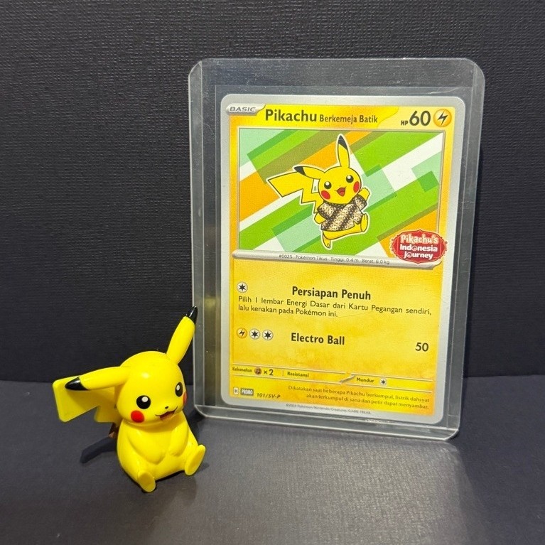 Pikachu Batik Promo Card V1 101/SV-P sealed and unsealed | Pokemon TCG Indonesia