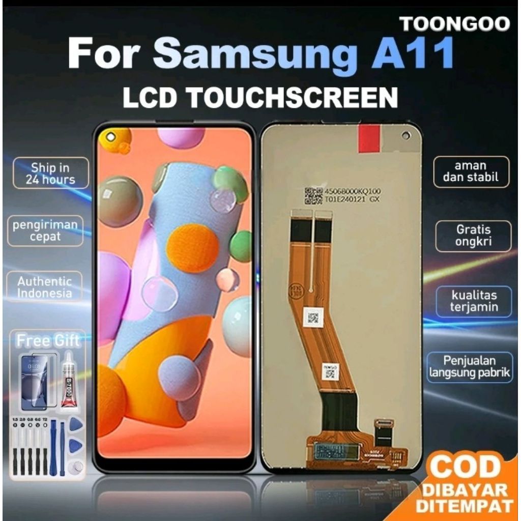 LCD TOUCHSCREEN SAMSUNG A11 / M11 LCD + LEM OBENG LCD ORIGINAL LCD SAMSUNG GALAXY A11 / M11 ORI
