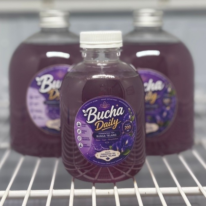 Bucha Daily (Kombucha teh bunga telang) 500ml