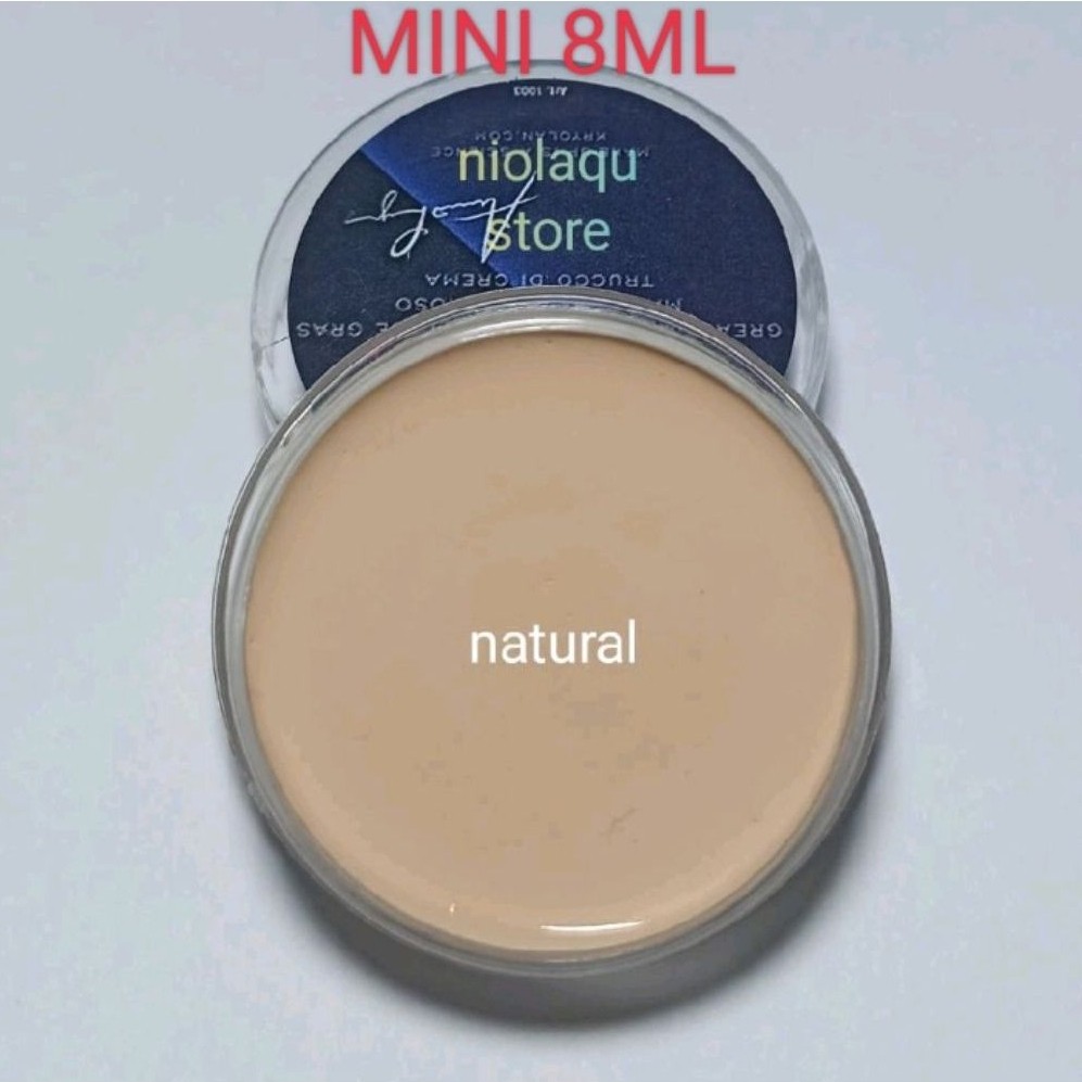 Kryolan Foundation Supracolor 8ml MINI- Shade 1W 2W 3W 4W 5W  Naturell Ivory NB Alas Bedak MUA Conce