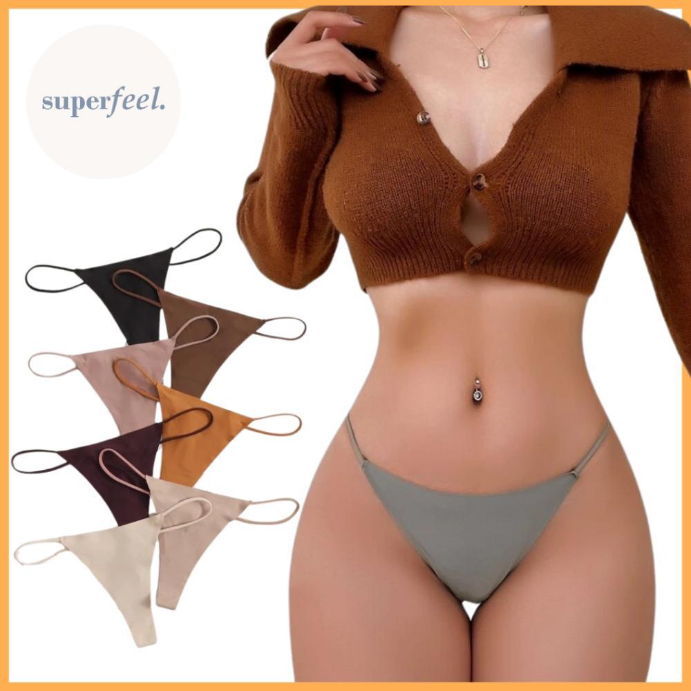 Termurah Sfl Cd Thong Sexy Seamless Wanita Kolor Seksi Perempuan Bahan Lembut Tali Samping Celana Da