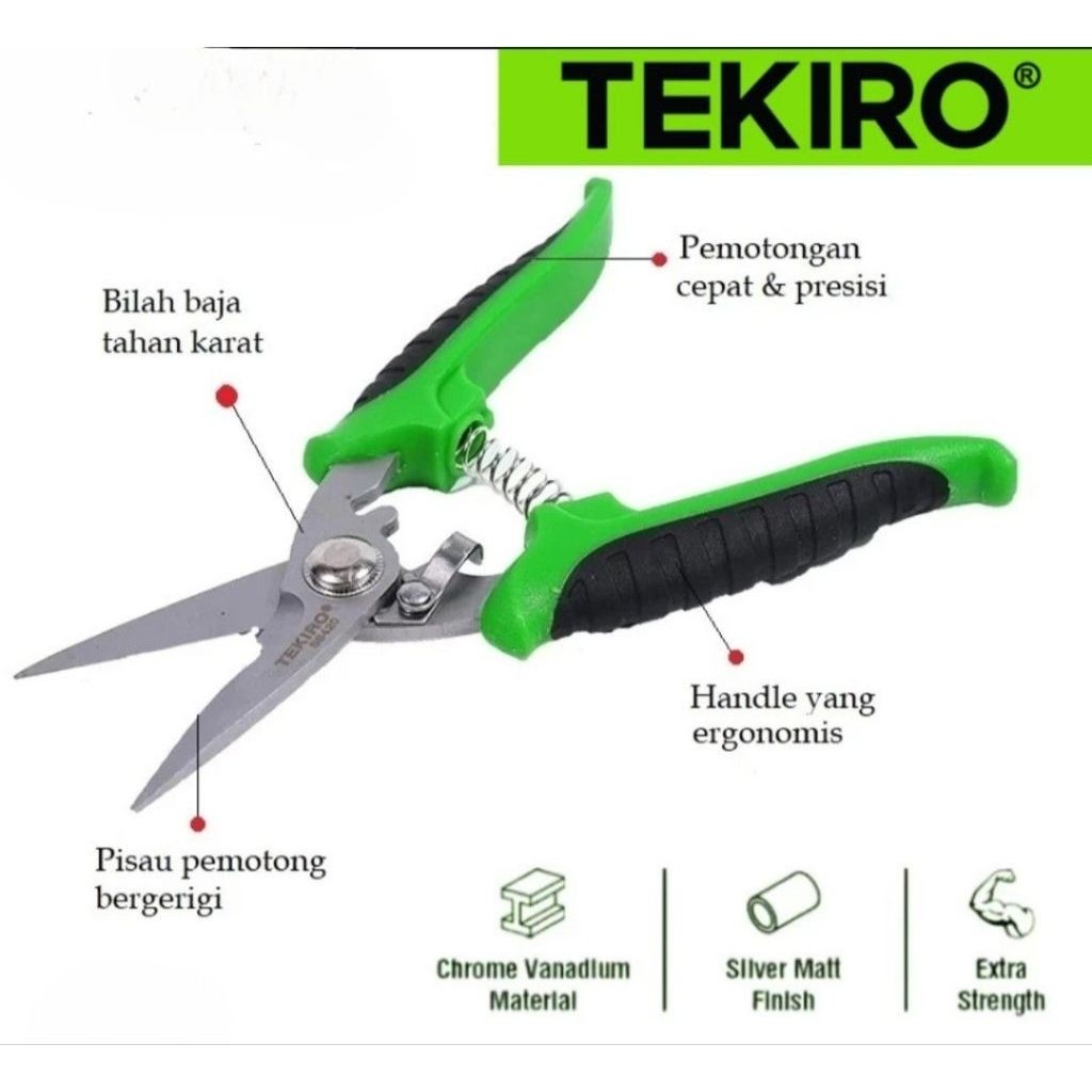 TEKIRO GUNTING SENG 7 INCH / gunting plat 7" TEKIRO / gunting serbaguna 7" TEKIRO