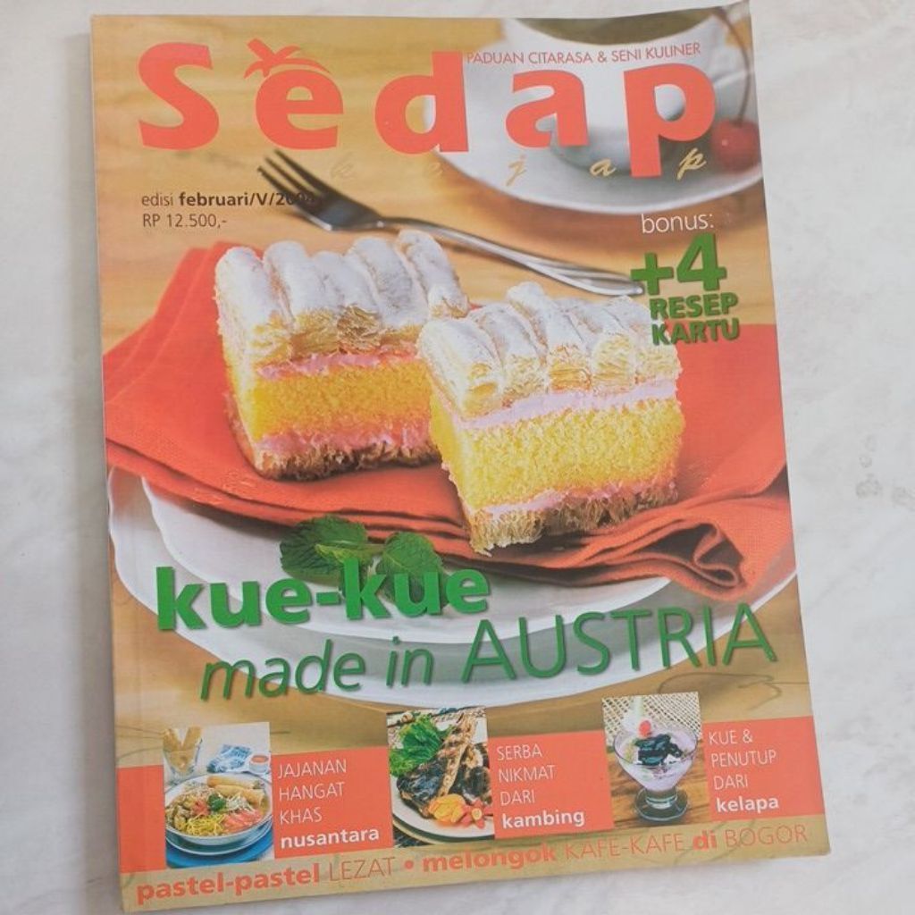 Majalah Sedap edisi februari 2004/majalah resep masakan