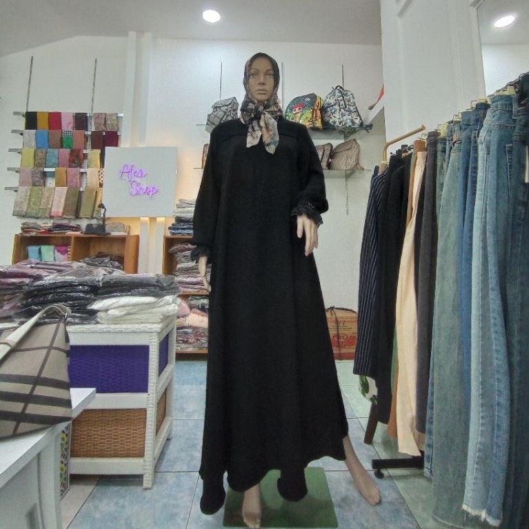 GAMIS DNL LUXURY HITAM EMBOSS