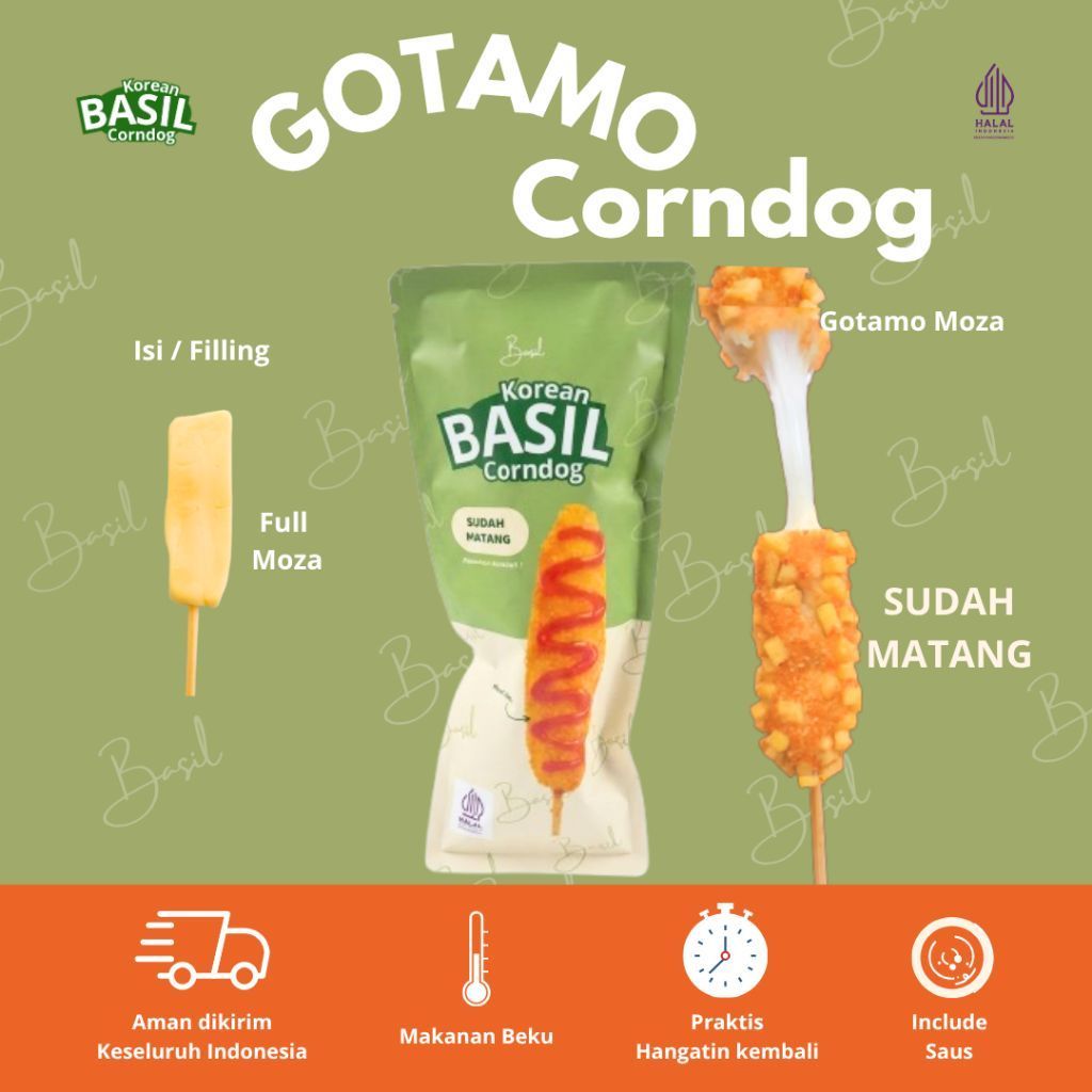 Corndog Kentang BASIL Gotamo Corndog Frozen