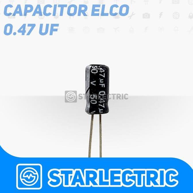Kapasitor Elco 0.47 Uf 0.47Uf 50V