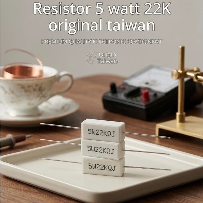 Resistor 5 watt 22K original taiwan