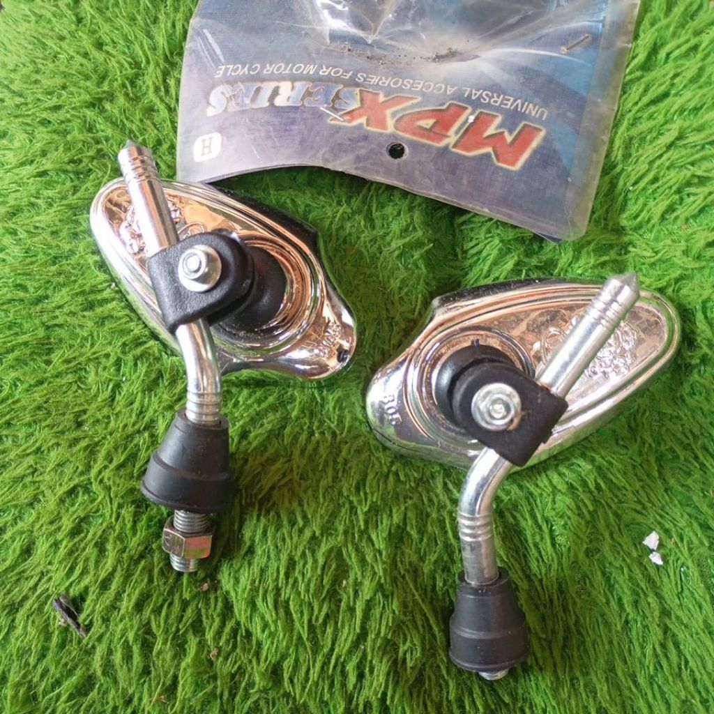 spion oval crhome MPX (kecil)