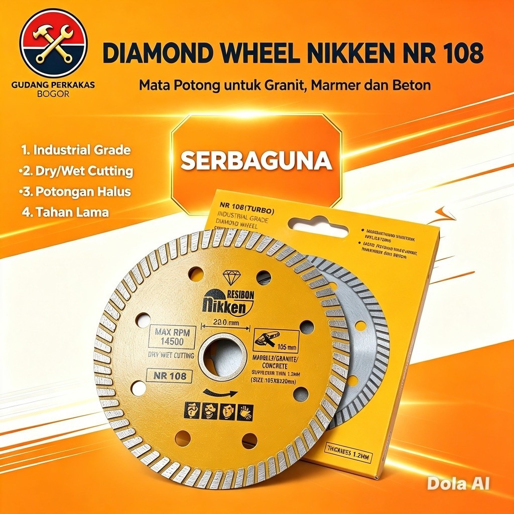 diamond wheel nikken resibon turbo/ pisau potong granit nikken resibon turbo