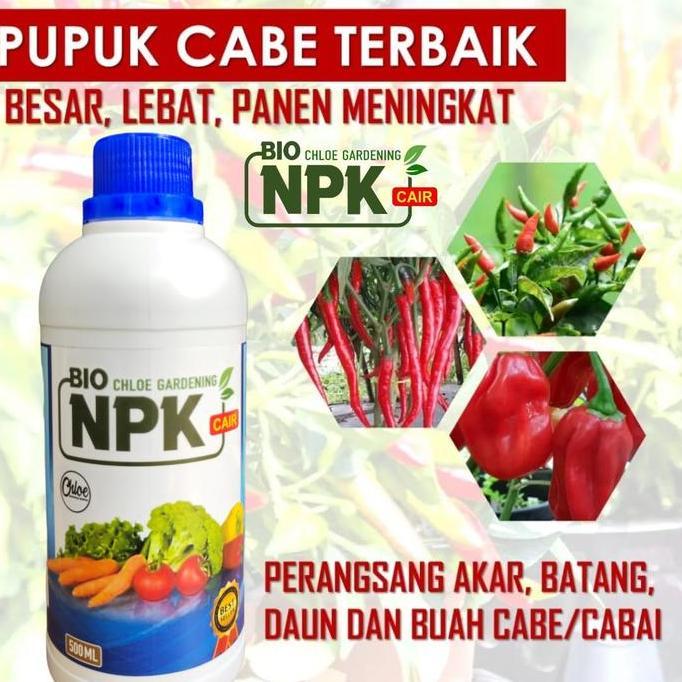 Promo Pupuk NPK Cair Bio Npk Cair Grow Chloe Gardening Pelebat Buah Diskon